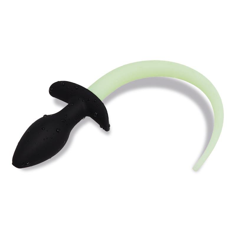 Glow in the Dark Dog Tail Butt Plug - Image 4