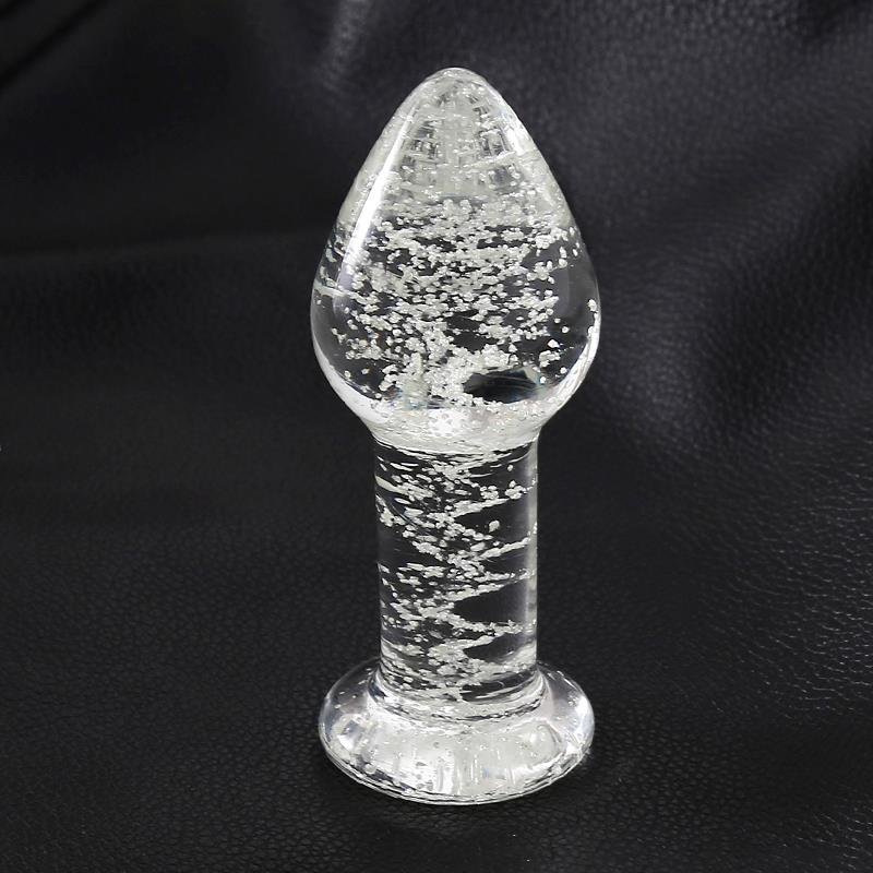 Glow in the Dark Glass Butt Plug - Image 3