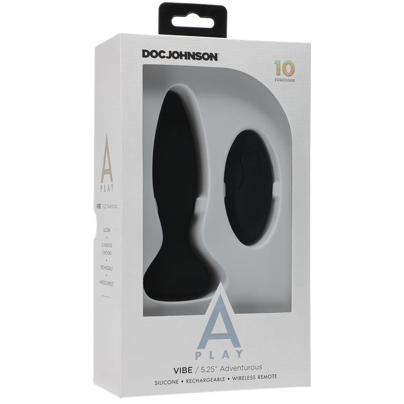 Vibrating Butt Plug Vibe Adventurous Black - Image 3