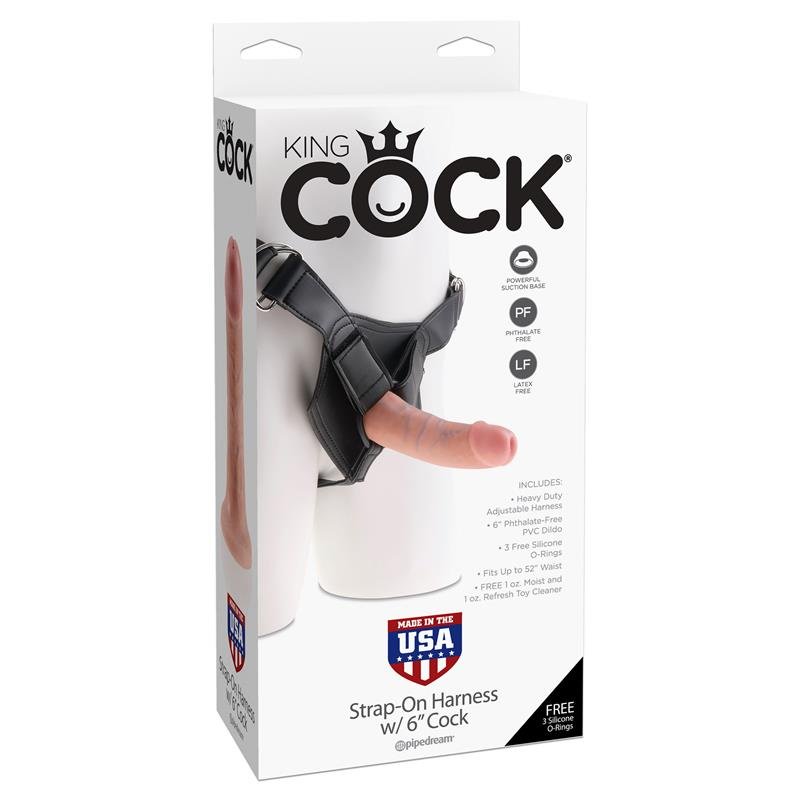 Adjustable Strap-On with Dildo 6 - Flesh - Image 2