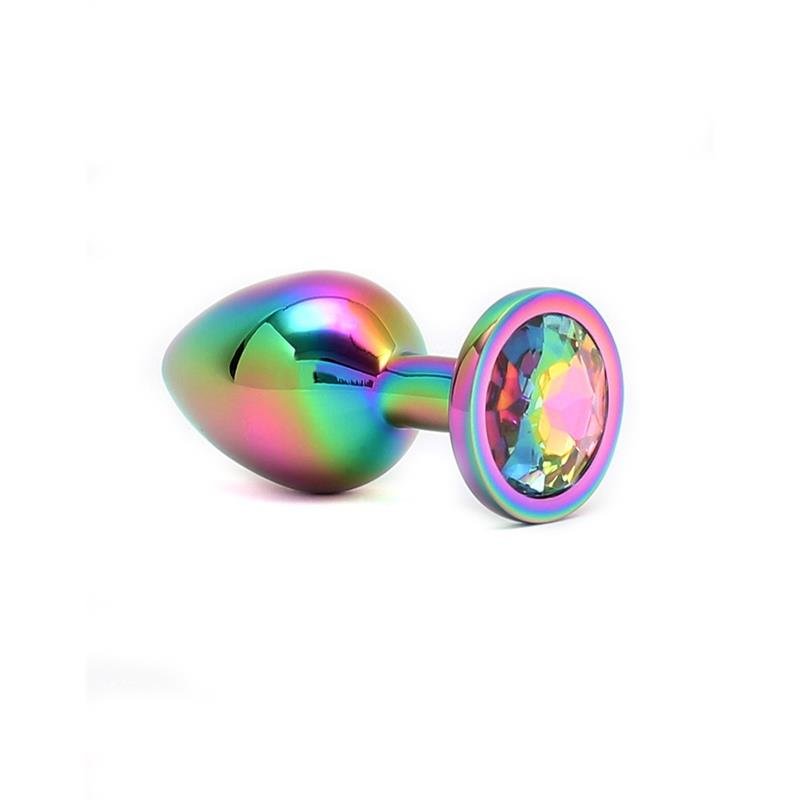 Anal plug and jewel in rainbow colors Plug Rainbow - Image 3