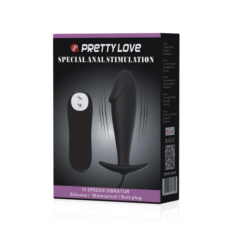 Anal Plug Black with Remote Control - Image 9