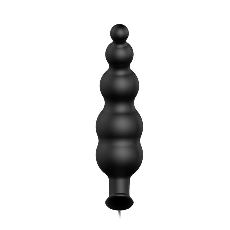 Anal Plug Bubbles Vibrator Black withRemote Control - Image 2
