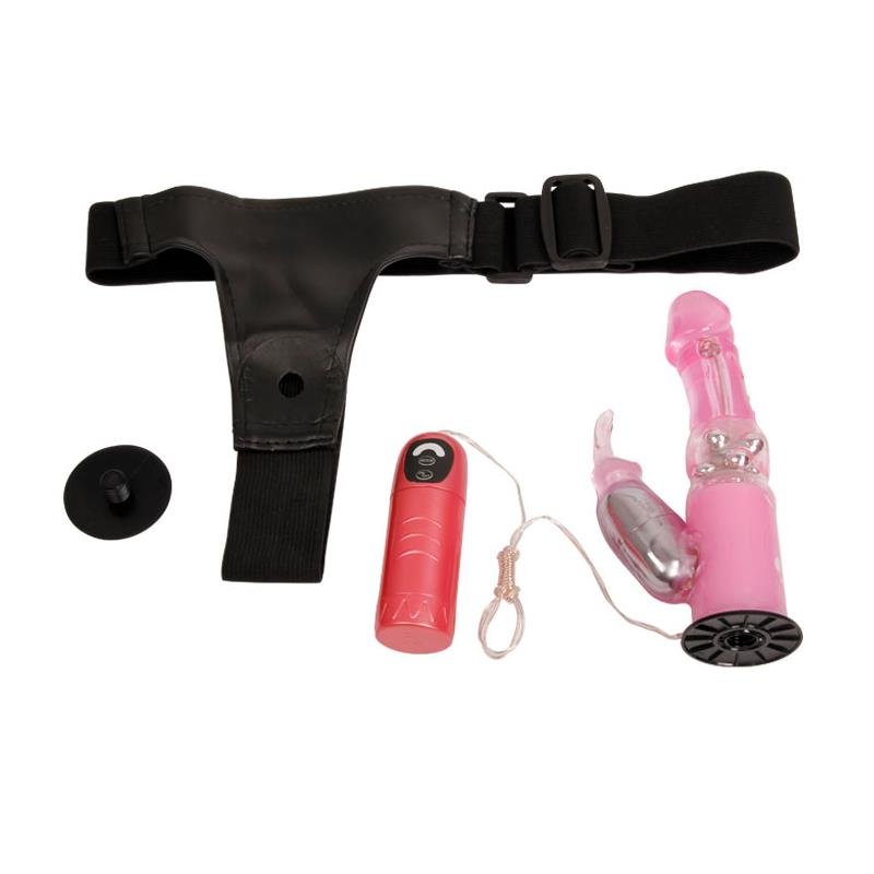 Baile Vibrating Strap-on with Dildo Pink 18 cm - Image 5