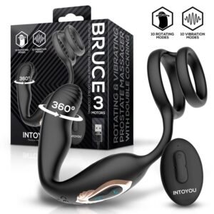 Bruce Prostate Massager 360Ã‚Âº with Double Cockring with Vibration