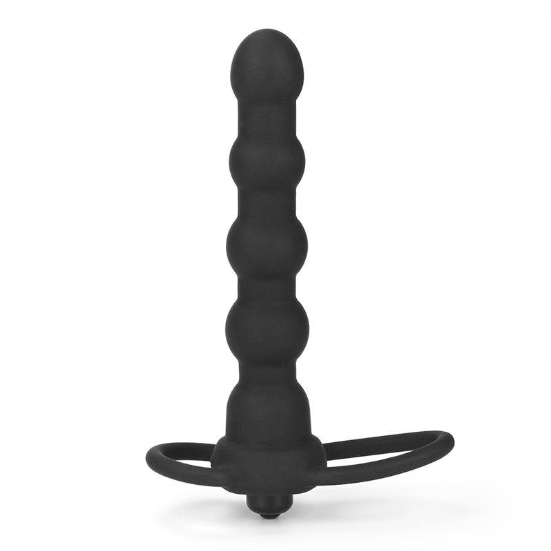 Butt Plug Double Prober with Vibration Black - Image 3
