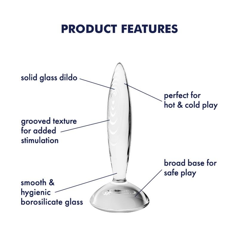 Butt Plug Sparkling Crystal Hot and Cold Clear - Image 5