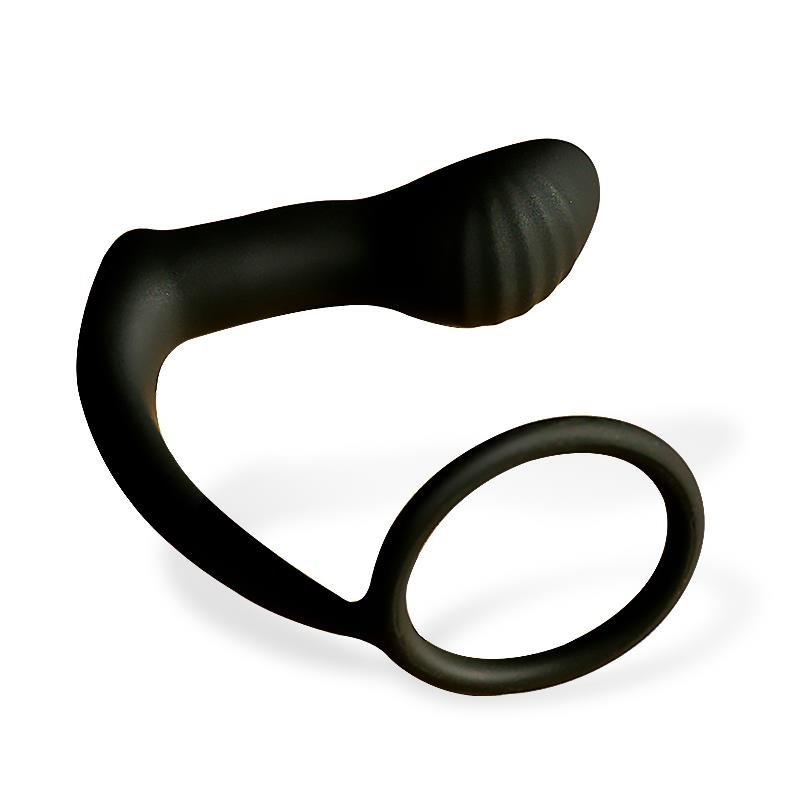 Carnelian Vibrating Anal Plug with Penis Ring - Image 3