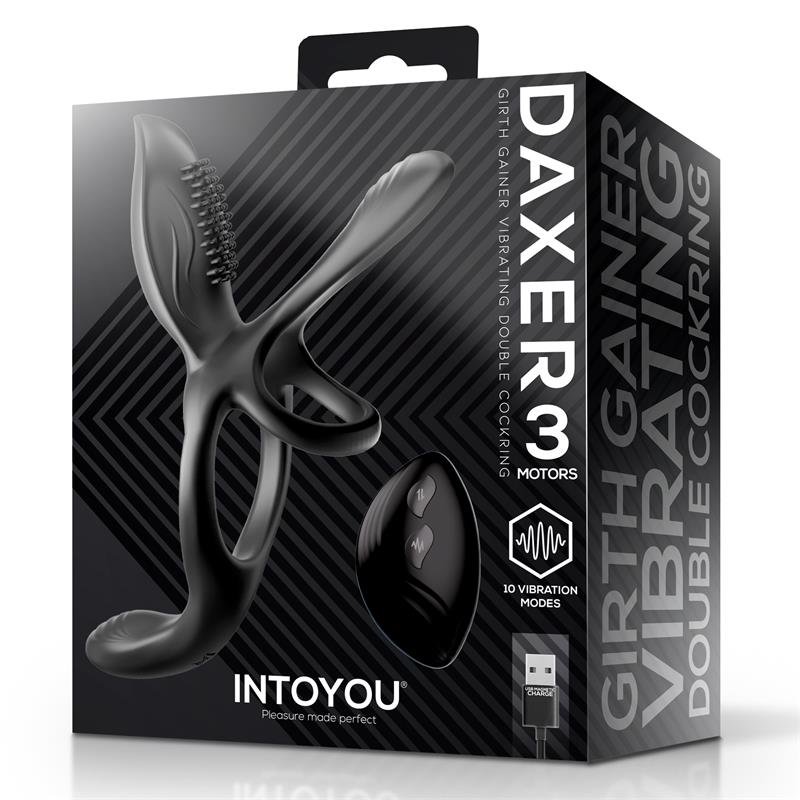 Daxer Girth Gainer Vibrating Double Cockring - Image 10