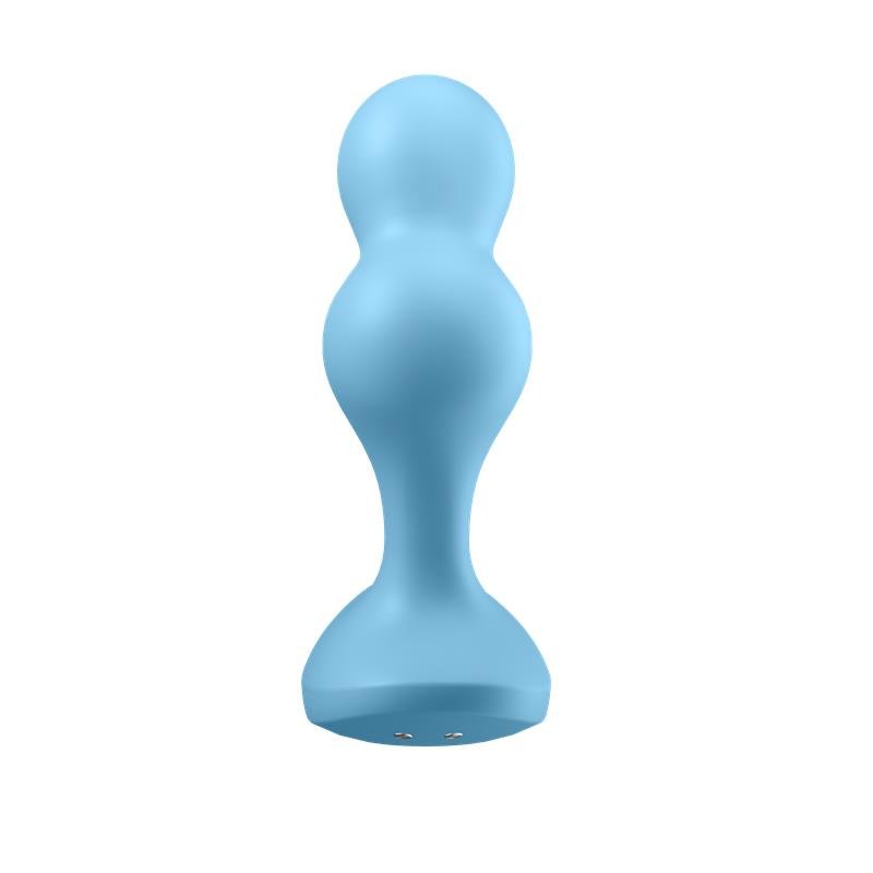 Deep Diver Buut Plug with Vibration Satisfyer Connect APP Blue - Image 5