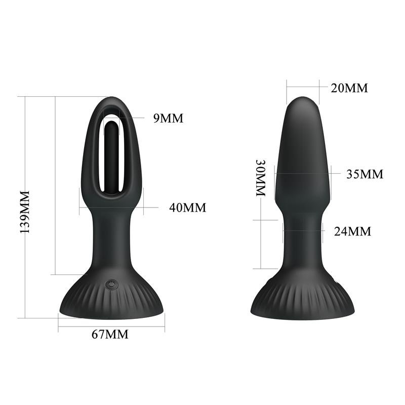 Hubert Anal Plug with 7 Wiggling - Image 8