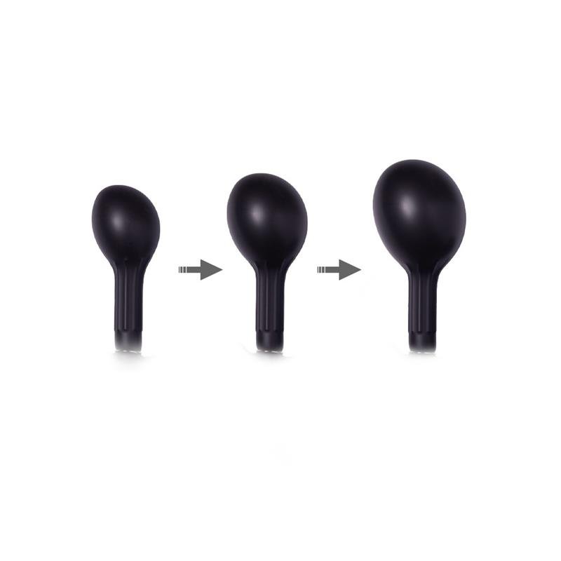 Inflatable Anal Plug with Pump Black - Image 2