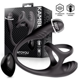 Kamber 360Ã‚Âº Waving Vibrating Anal Plug and Cockring