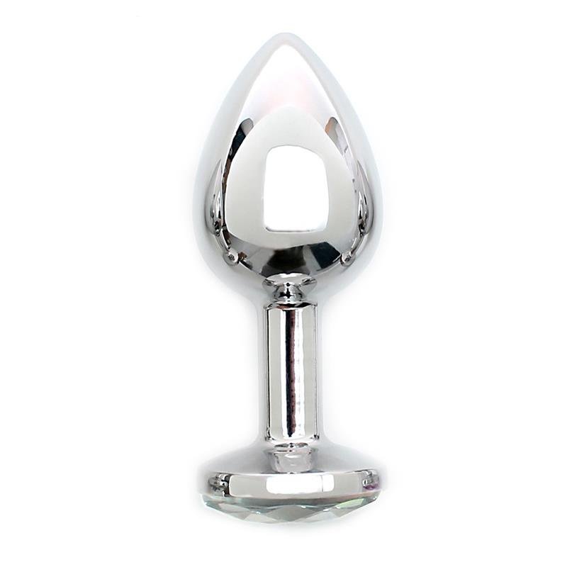Metal Butt Plug Sofia Clear Jewel - Image 2