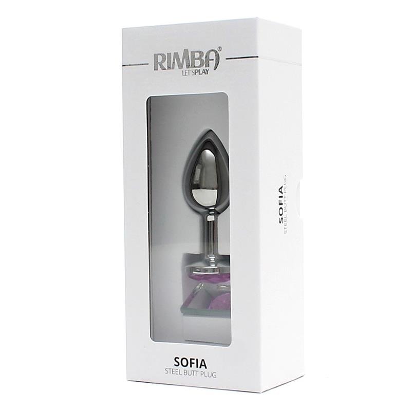 Metal Butt Plug Sofia Pink Jewel - Image 4