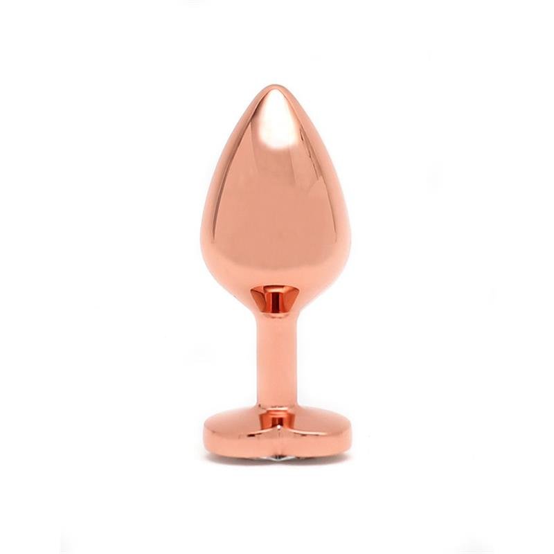 Pisa Heart Shaped Butt Plug Rose Gold - Image 3