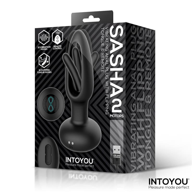 Sasha Vibrating Plug with Flipping Tongue and Remote Control - Image 8