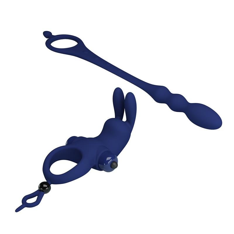 Vibrating Penis Ring with Anal Chain - Image 6