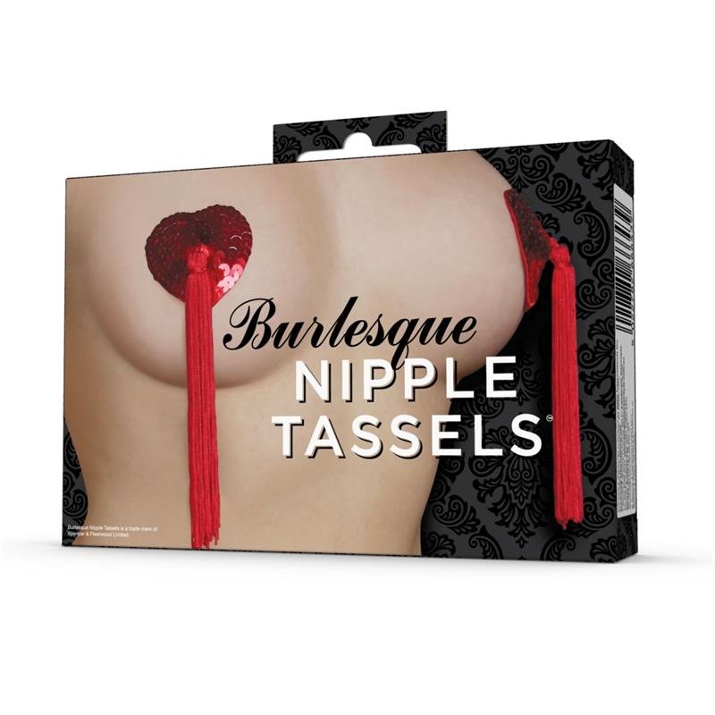 Burlesque Nipple Covers with Tassels - Image 3