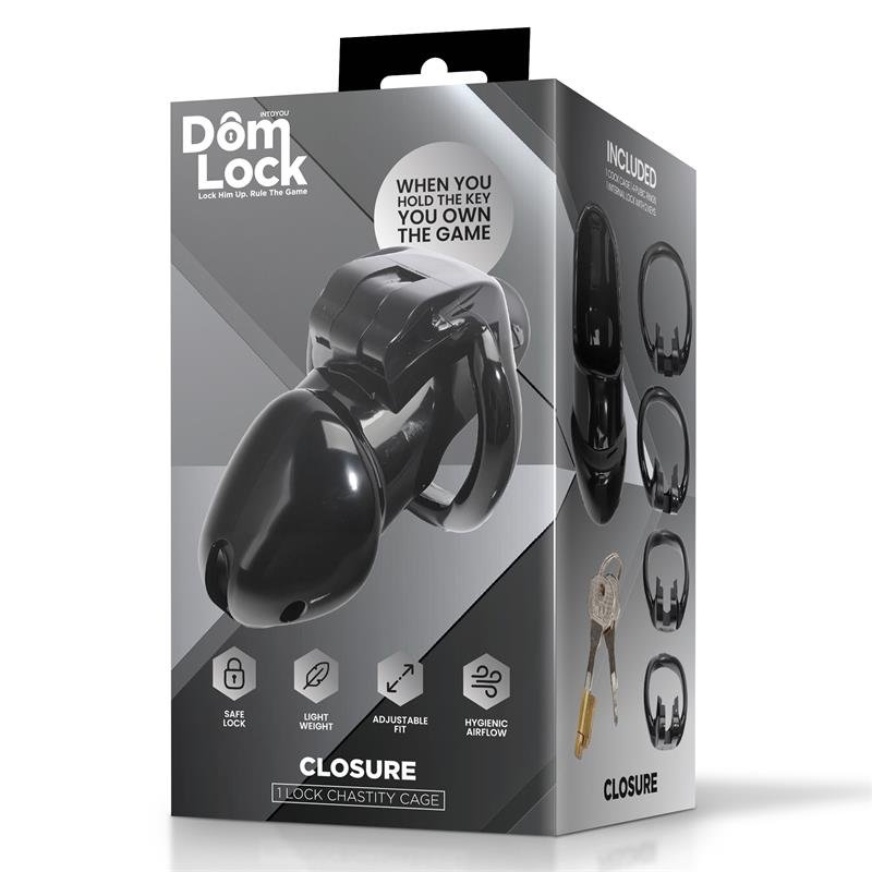 Closure Chastity Cage with Internal Lock - Image 5