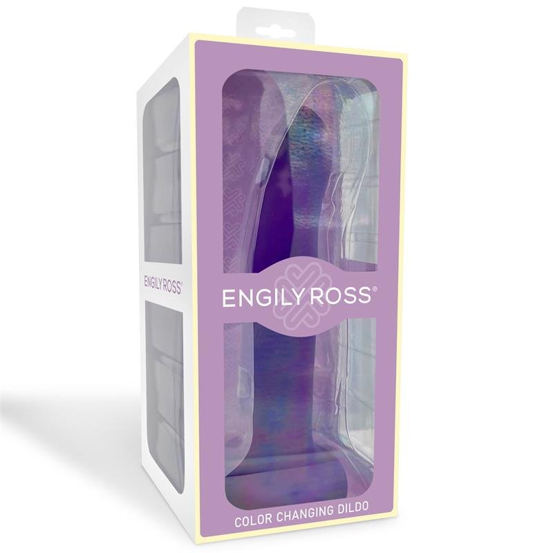 Color-Changing Dildo Purple to Pink Size L 21 cm - Image 7