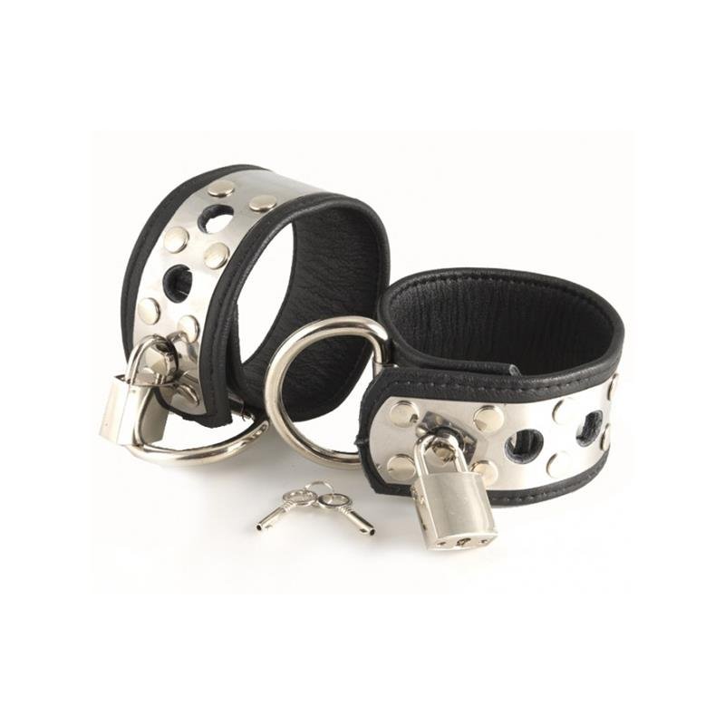 Cuffs with metal and padlock-Adjustable - Image 2
