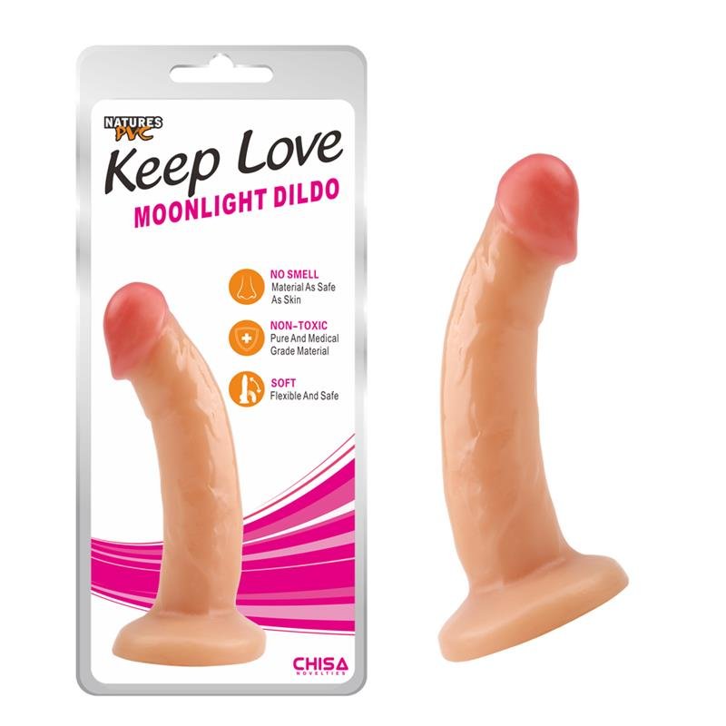 Dildo Moonlight 18.5 x 3.7 cm Flesh - Image 2