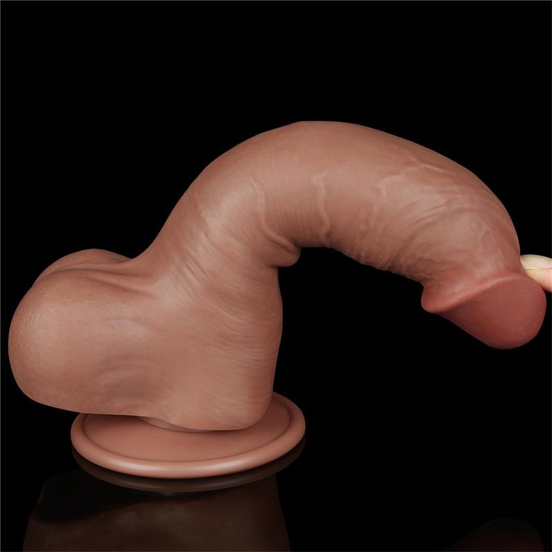 Dildo Sliding Skin 8 Brown - Image 9