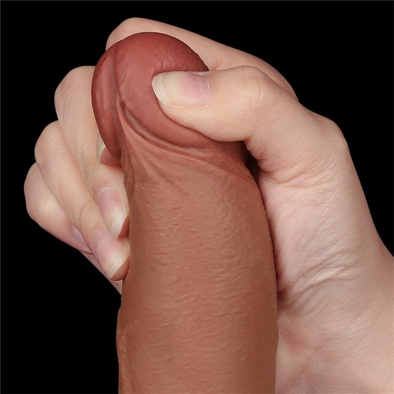 Dildo Sliding Skin 8.5 Brown - Image 7