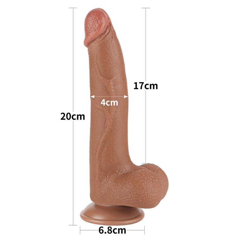 Dildo Sliding Skin 8.5 Brown - Image 10