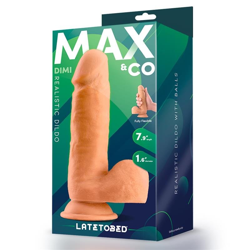Dimi Realistic Dildo with Testicles 7.9 Flesh - Image 4