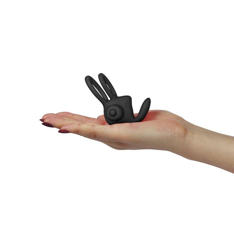 Double Vibrating Cockring Power Clit Duo Black - Image 5