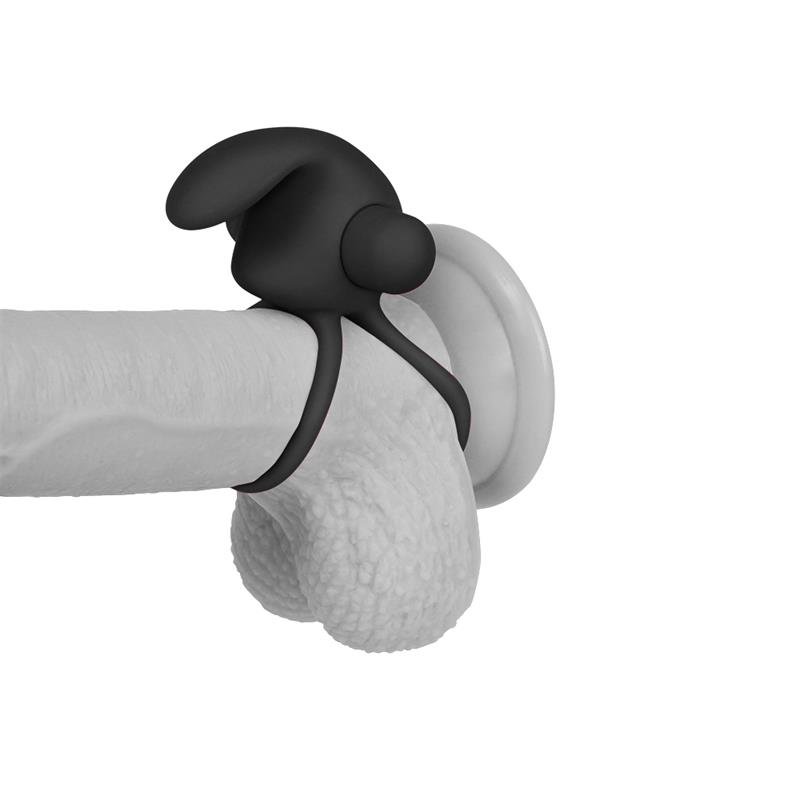 Double Vibrating Cockring Power Clit Duo Black - Image 6