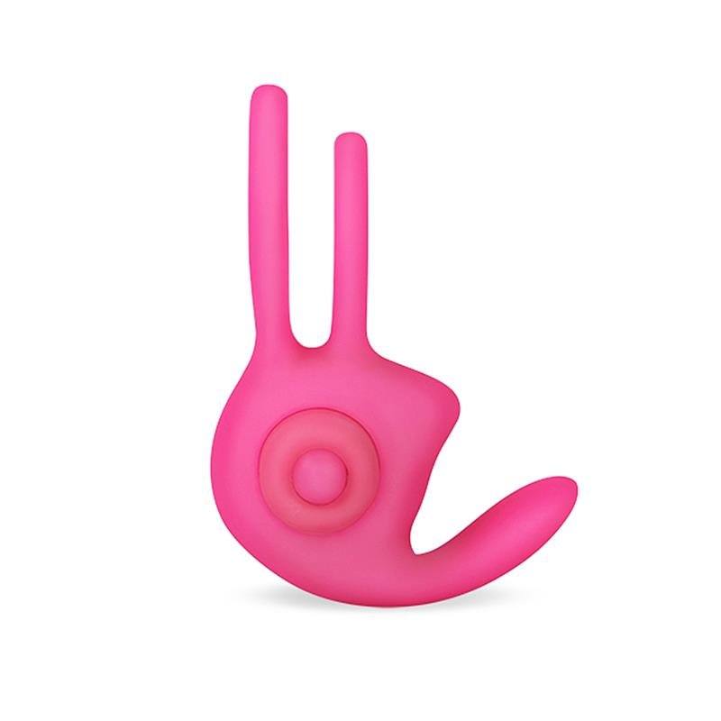 Double Vibrating Cockring Power Clit Duo Pink - Image 3