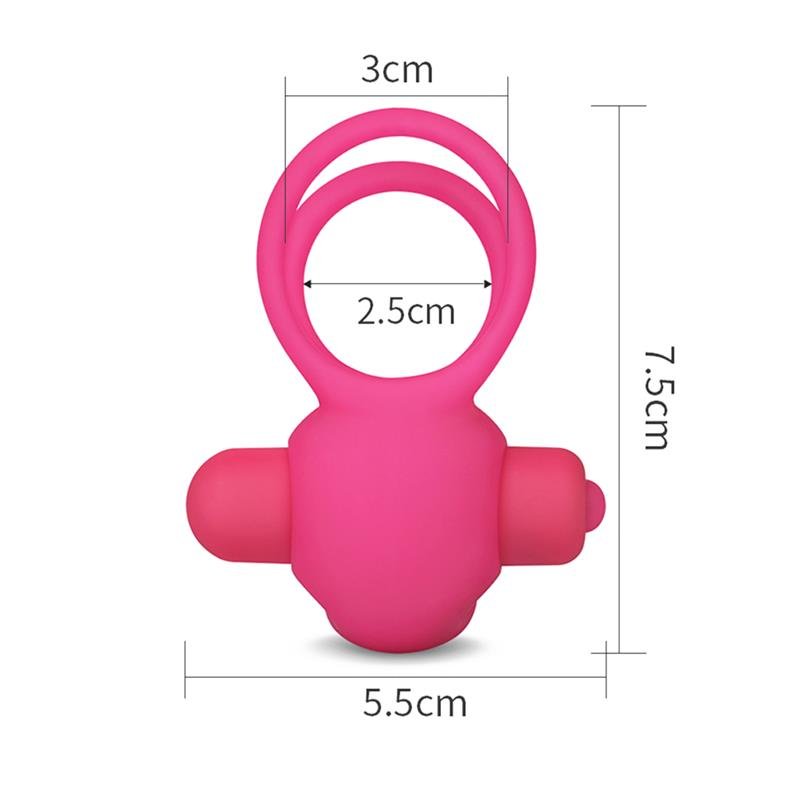 Double Vibrating Cockring Power Clit Duo Pink - Image 6