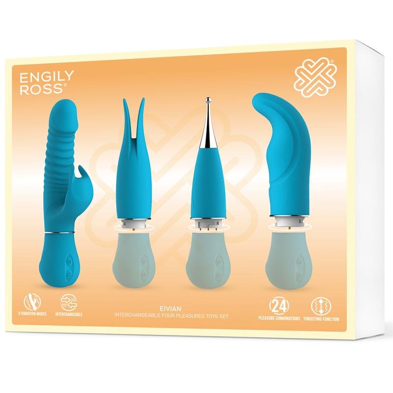 Eivian Interchangeable 4 Pieces Set Vibration and Thrusting - Image 8