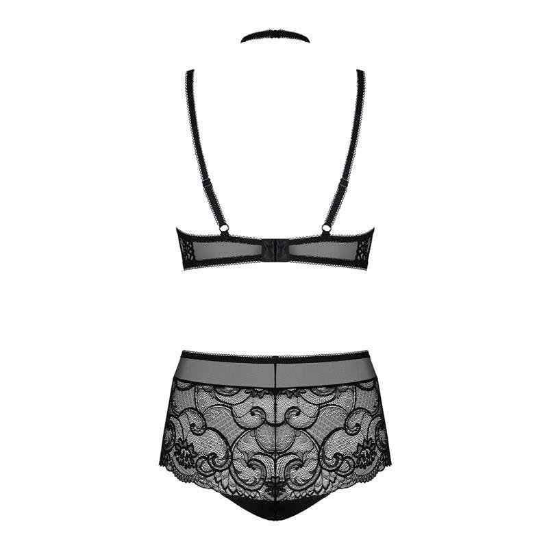 Elizenes 2 Piece Lace Bra Set With Halterneck - Image 3