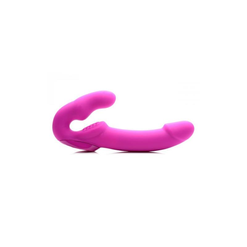 Evoke Vibrating Strapless Strap-On Pink - Image 2