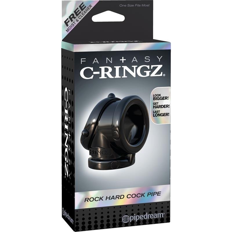 Fantasy C-Ringz Rock Hard Cock Pipe Black - Image 3