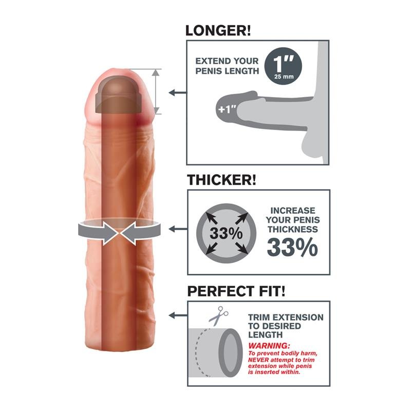 Fantasy X-tensions Perfect 2,54 cm Extension - Flesh - Image 2