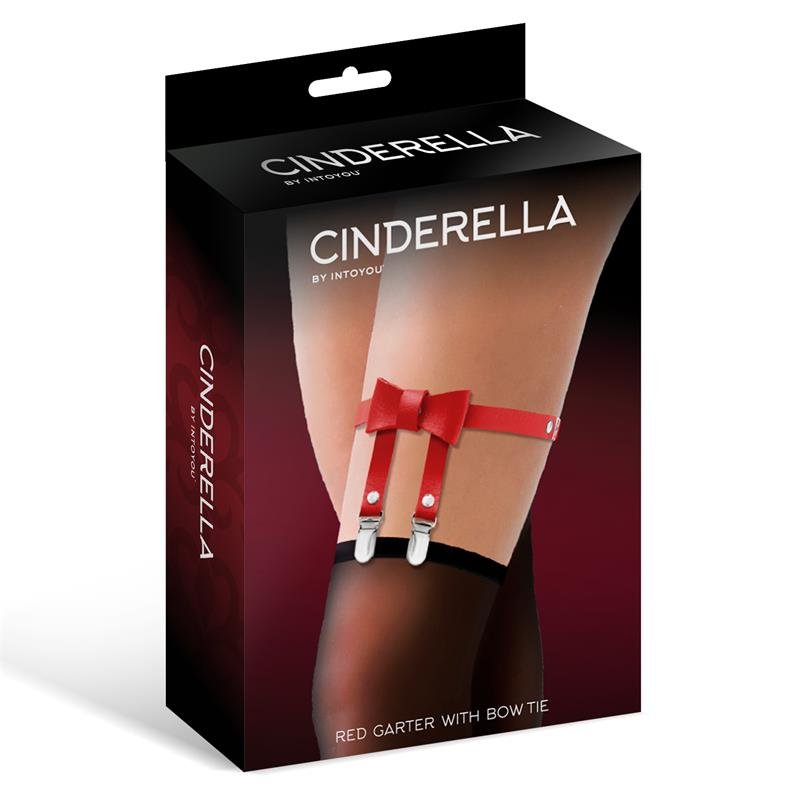 Garter with Bow Tie Vegan Leather One size - Image 2