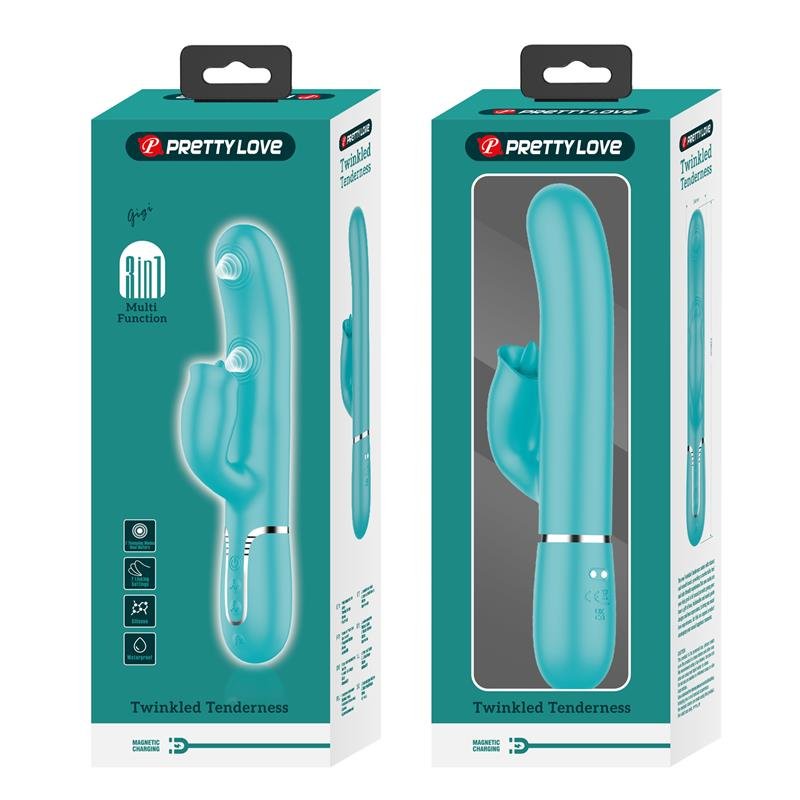 Gigi Vibrator Licking and Thumping Turquoise - Image 11