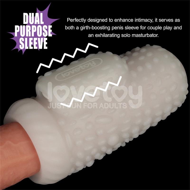 Knights Ring Vibrating Dual Purpose Sleeve Drip - Image 2