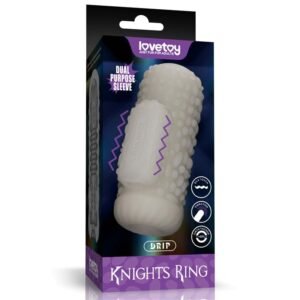 Knights Ring Vibrating Dual Purpose Sleeve Drip