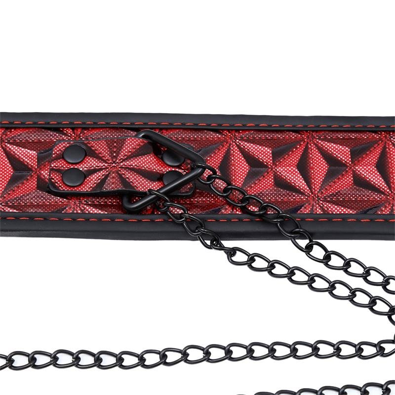 llar with Nipple Clamps Diamond Vegan Leather - Image 4