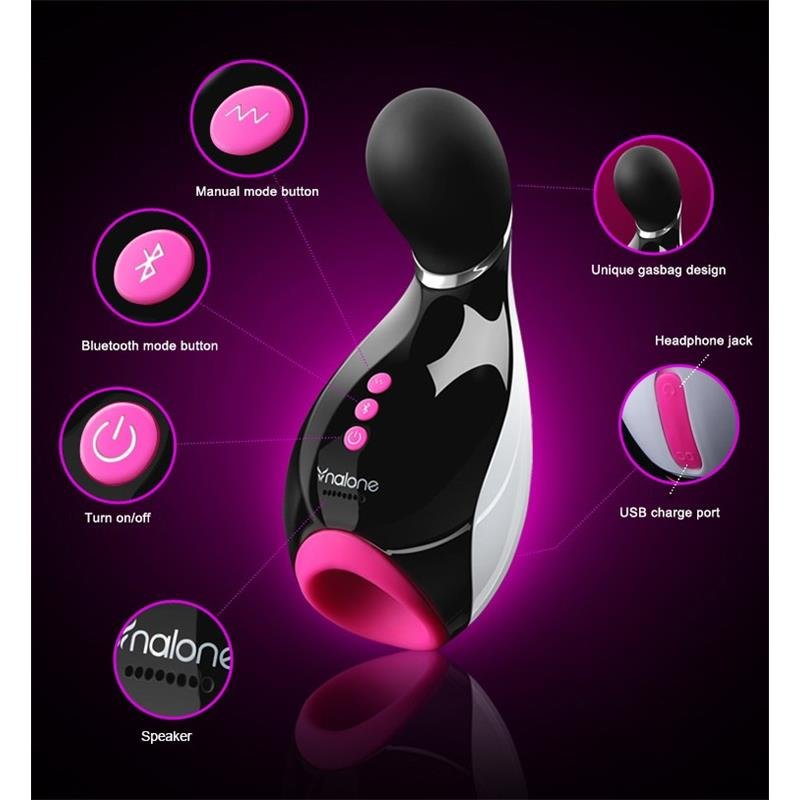Masturbador Oxxy Black & Fuchsia - Image 5