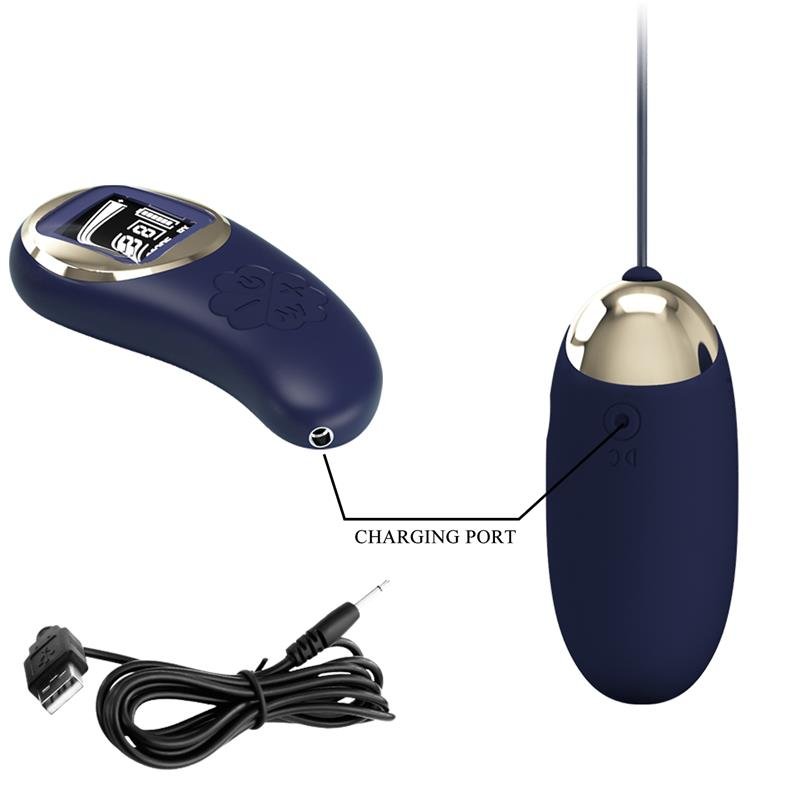 Mina Vibrating Egg with Digital Screem Remote control Blue - Image 7