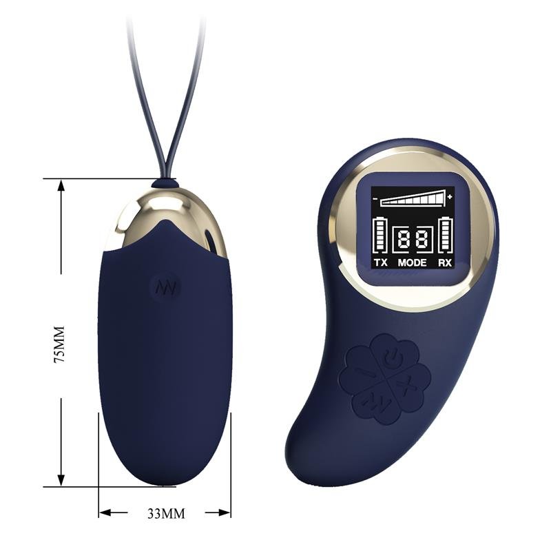 Mina Vibrating Egg with Digital Screem Remote control Blue - Image 8