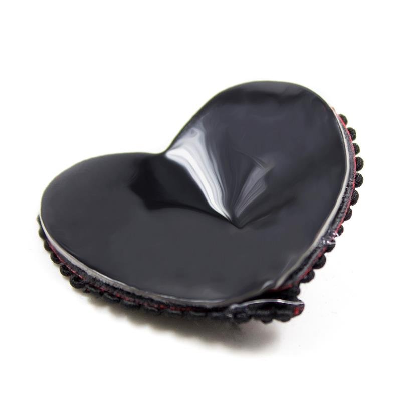 Nipple Covers with Lace Black/Red - Image 3