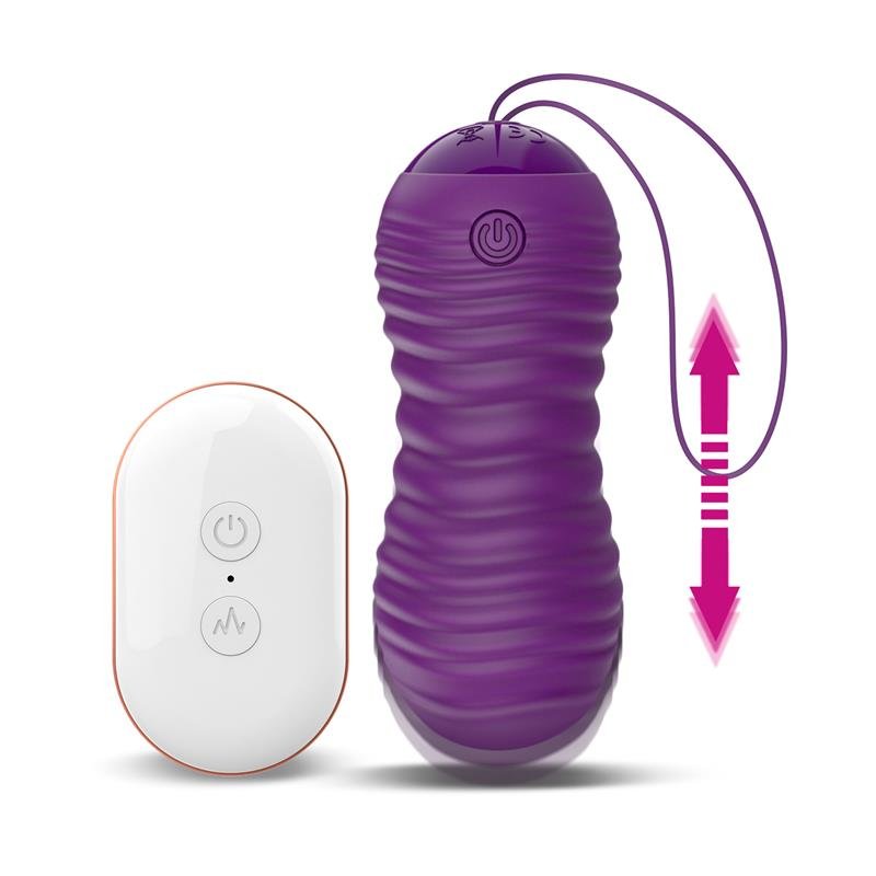 Orio Huevo Vibrating and Telescopic Up and Down Movement Remot Control Purple - Image 3